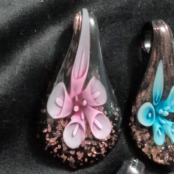 Colorful Glass Pendant Set - Picture 2 of 8
